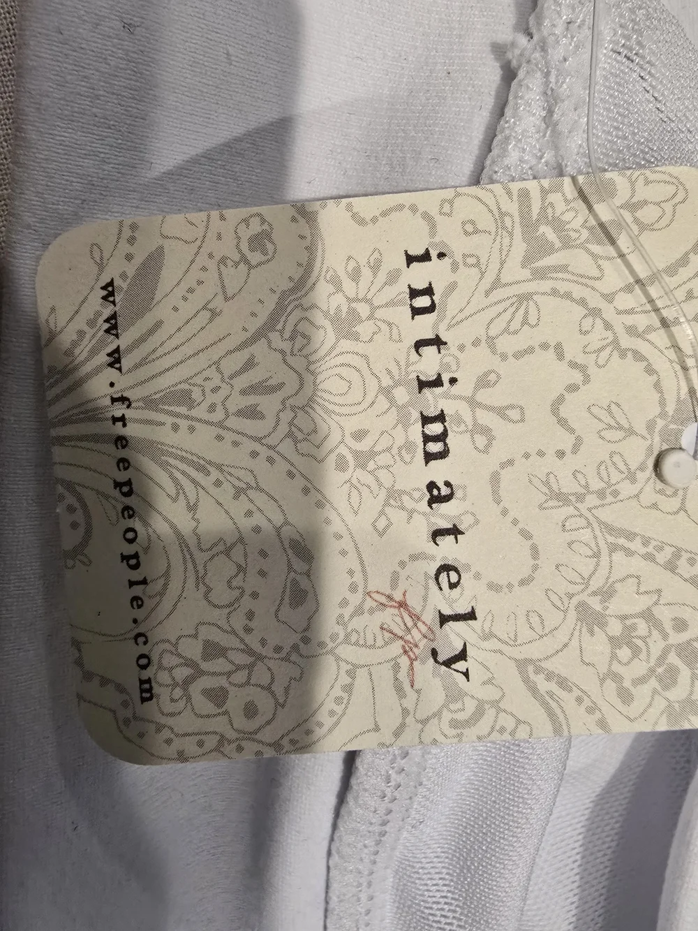Intimately Free People White Plunge Bralette NWT XL